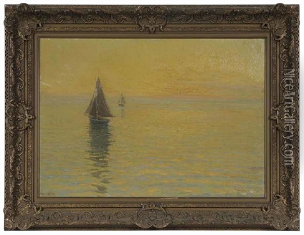 Sunset Sail Oil Painting - Marie Lokke