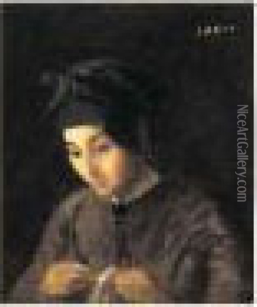 Jeune Femme Cousant, Circa 1850-55 Oil Painting - Jean-Baptiste-Camille Corot