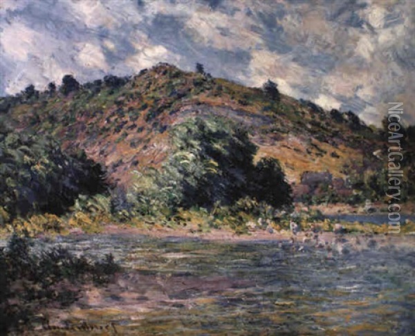 Bord De La Seine A Port-villez Oil Painting - Claude Monet