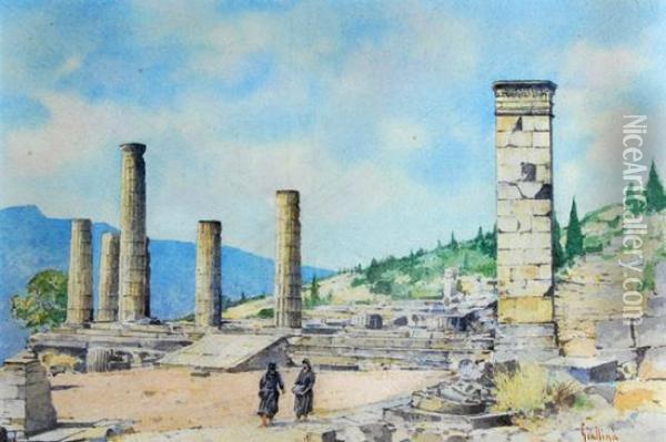 Delphi Oil Painting - Angelos Giallina