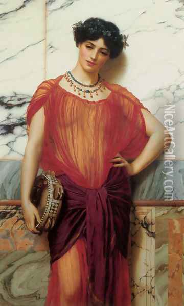 Drusilla Oil Painting - John William Godward