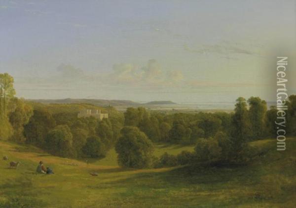 View Over The Mouth Of The Avon And King's Weston House Oil Painting - Francis Danby