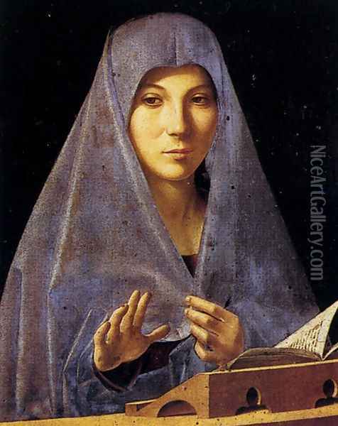 Annunciation Oil Painting - Antonello da Messina Messina