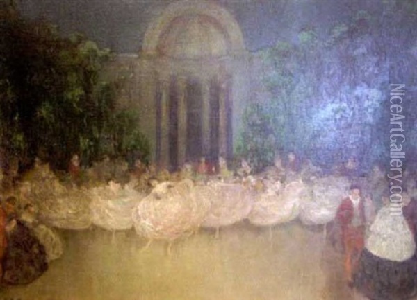 Ballet Dancers Oil Painting - Everett Lloyd Bryant