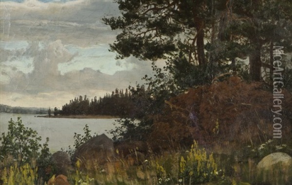 Landscape Oil Painting - Fanny Maria Churberg