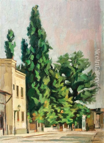 Strada In Constanta Oil Painting - Constantin Artachino