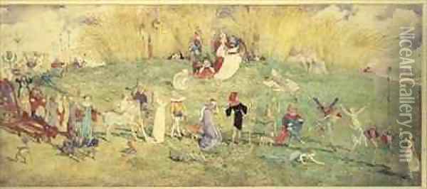 The Fairy Queen A Procession Oil Painting - Charles Altamont Doyle