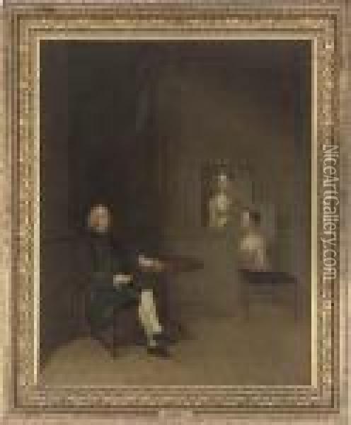 Portrait Of A Gentleman Oil Painting - Arthur Devis