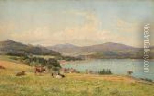 A Summer Day, Murray Bay Oil Painting - Charles Jones Way