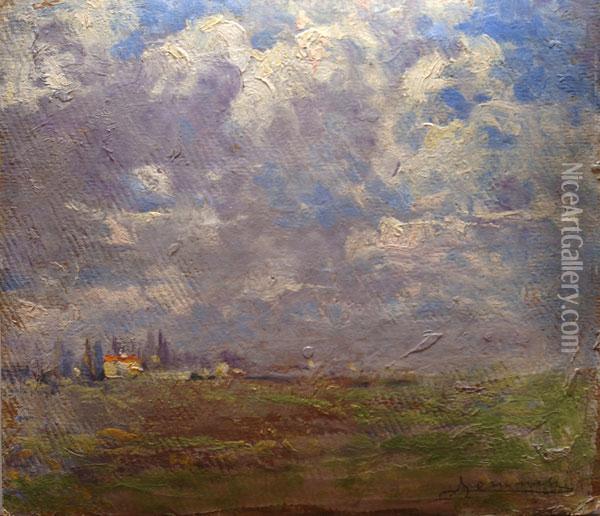 Paesaggio Oil Painting - Ludovico Tommasi