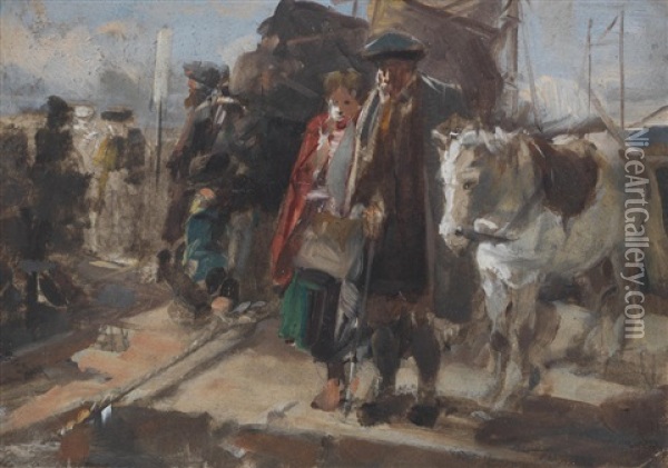 Study For The Last Of The Clan Oil Painting - Thomas Faed