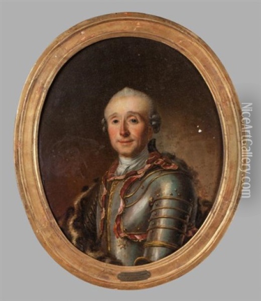 Jules Hercule Meriadec De Rohan-guemene, Duc De Montbazon, Pair De France Oil Painting - Johann Ernst Heinsius
