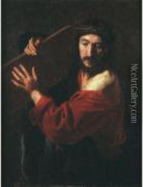 Le Christ Portant Sa Croix Oil Painting - Nicolas Tournier