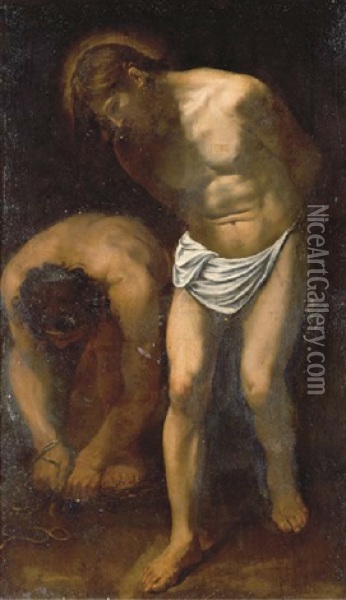 The Flagellation Oil Painting -  Caravaggio