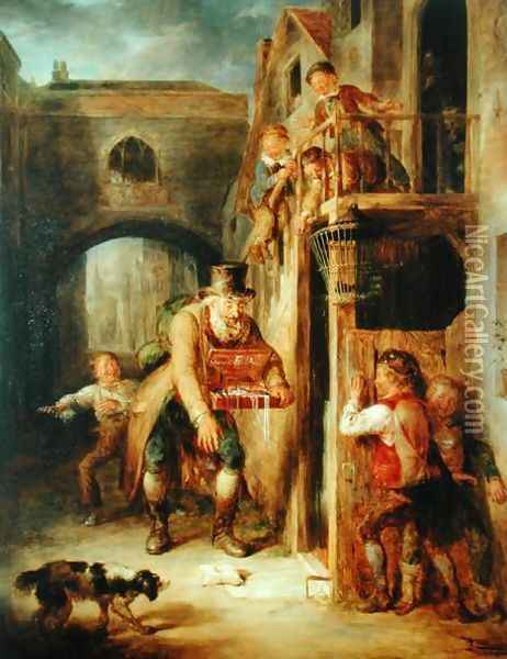 The False Parcel Oil Painting - William Kidd