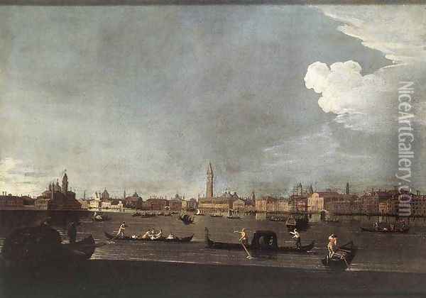The Bacino di San Marco c. 1740 Oil Painting - Johann Richter