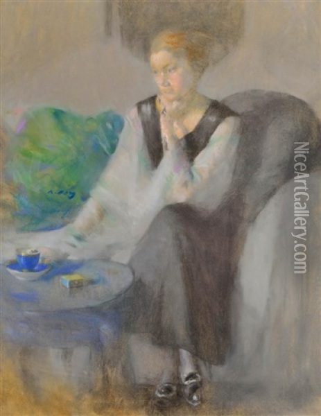 Reverie Oil Painting - Julia Beatrice How
