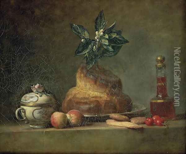 The Brioche or The Dessert, 1763 Oil Painting - Jean-Baptiste-Simeon Chardin