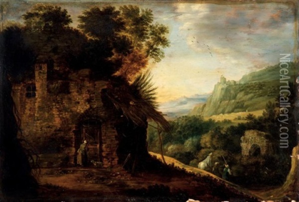 Paysage Oil Painting - Joos de Momper the Younger