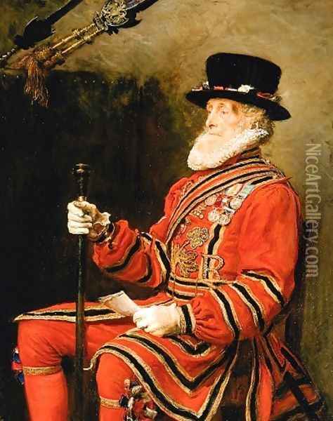 Portrait of John Charles Montague Oil Painting - Carl Brenner