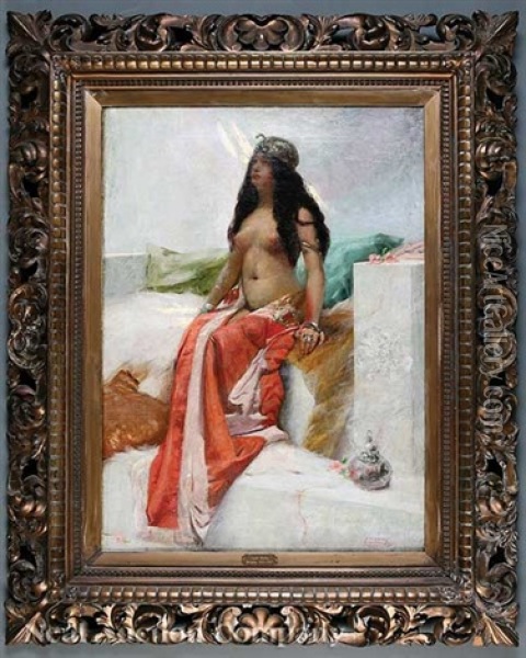 Cleopatra Oil Painting - Leon Herbo