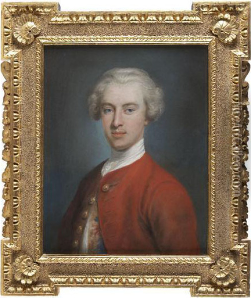 Portrait Of A Young Man Oil Painting - William Hoare