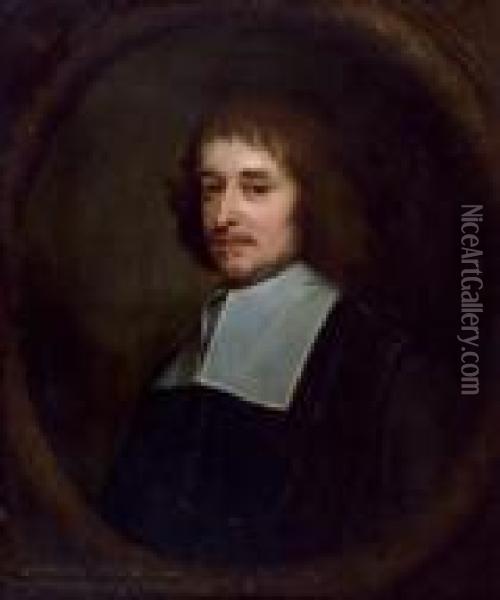 Portrait De Henry Ashhurst, Ecuyer D'emmington, Oxon, Troisieme Fils De Henry Ashhurst Oil Painting - Cornelius Janssens Van Ceulen