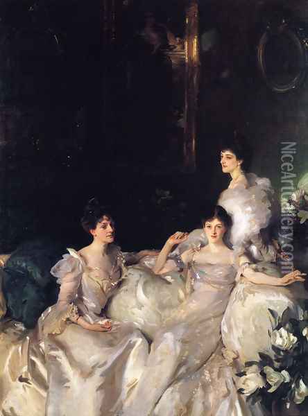 The Wyndham Sisters Oil Painting - John Singer Sargent