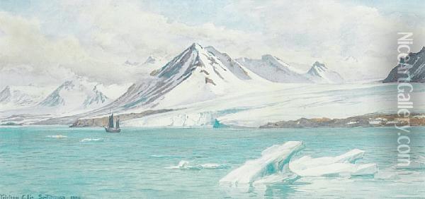 Spitzbergen Oil Painting - Tristram Ellis