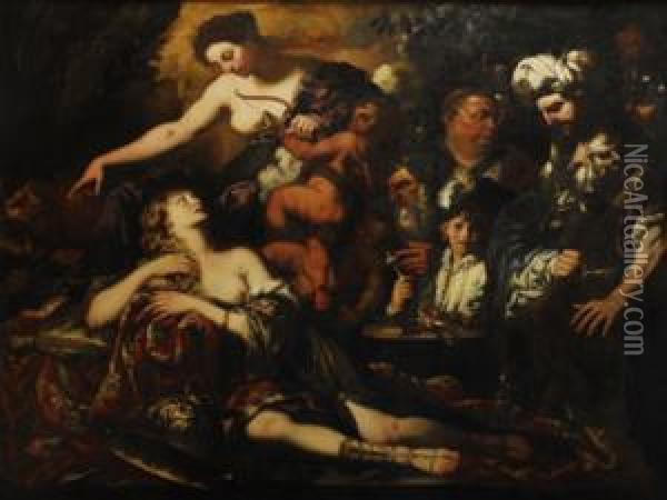 El Sacrificio De Ifigenia Oil Painting - Pietro Paolo Raggi