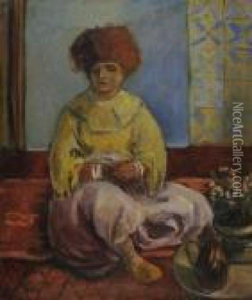 L'orientaliste Oil Painting - Adolphe Feder