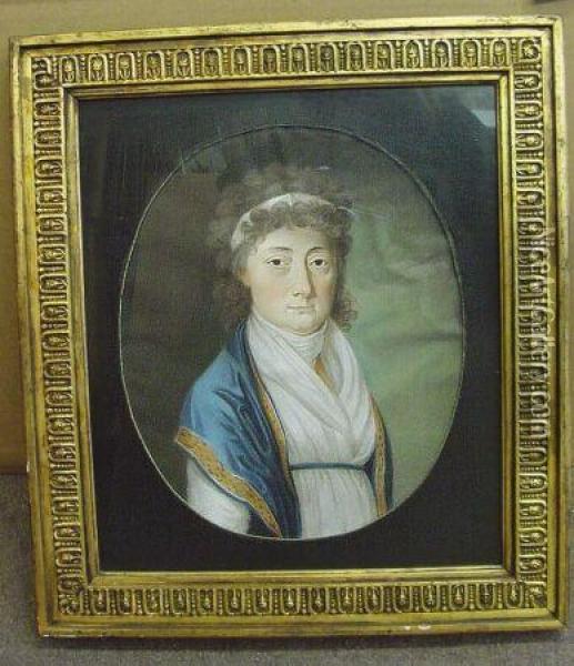 Portrait Of A Woman Oil Painting - Marie Lebrun