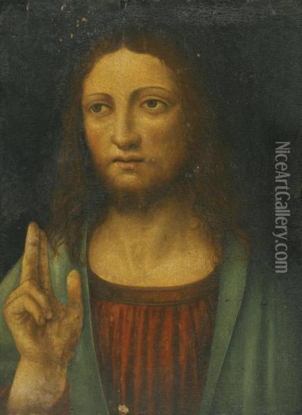 Salvator Mundi Oil Painting - Leonardo Da Vinci