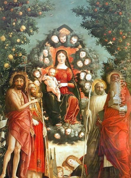 Trivulzio Madonna Oil Painting - Andrea Mantegna