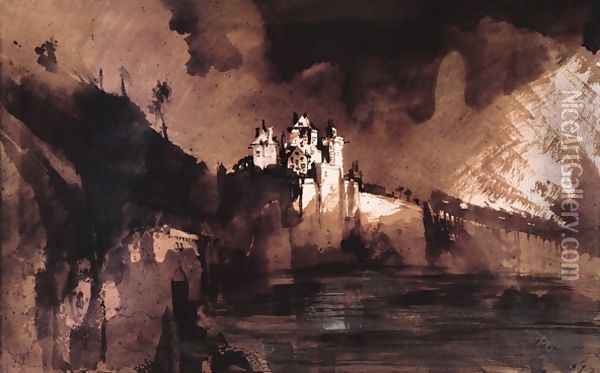 Castle Oil Painting - Victor Hugo