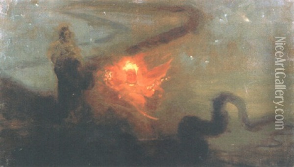 Kristus Och Draken Oil Painting - Ilya Repin