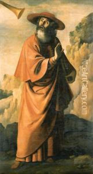 Saint Jerome In The Wilderness Oil Painting - Francisco De Zurbaran