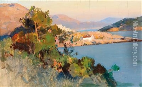 Dubrovnik Oil Painting - Alexei Vasilievitch Hanzen