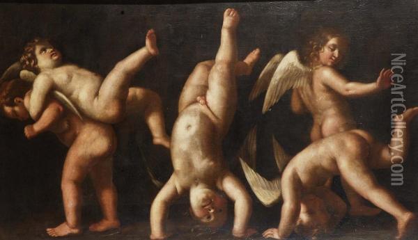 Gioco Di Putti Oil Painting - Giovanni Domenico Cappellino