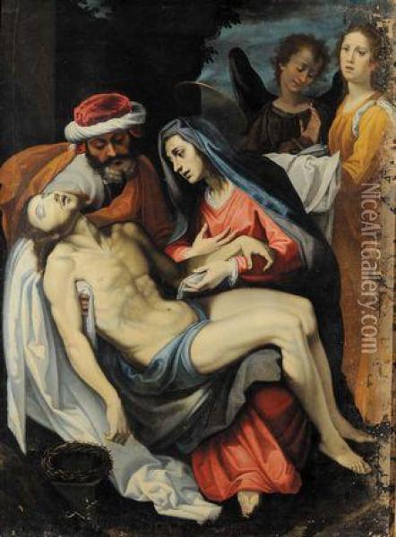 Pieta Oil Painting - Santi Di Tito