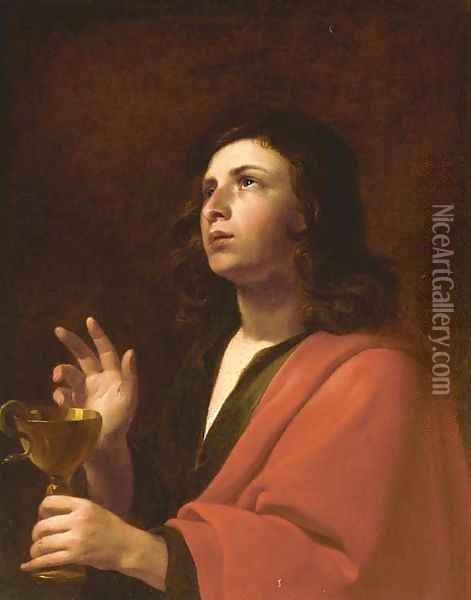 Saint John the Evangelist Oil Painting - Dutch School