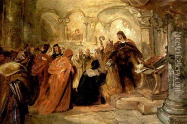 Historische Szenerie Oil Painting - Friedrich von Keller