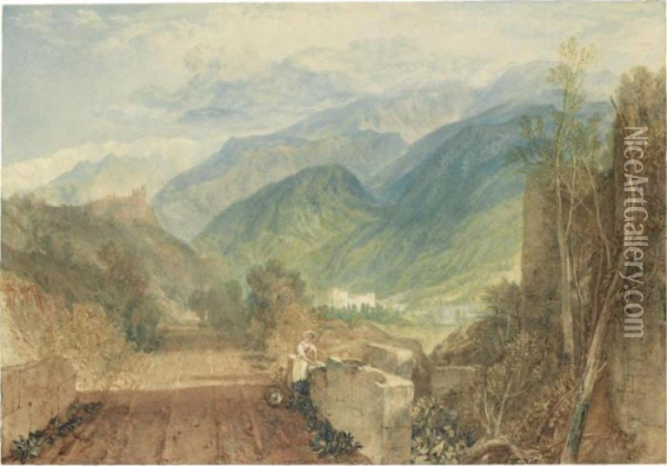 Bonneville, Savoy Oil Painting - Joseph Mallord William Turner