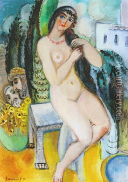 Susanna Oil Painting - Goesta (Adrian G. Fabian) Sandels