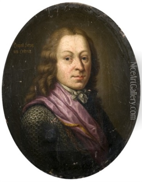 Portrait De L'archiduc Leopold D'autriche Oil Painting - Johann (Jan) Kupetzki