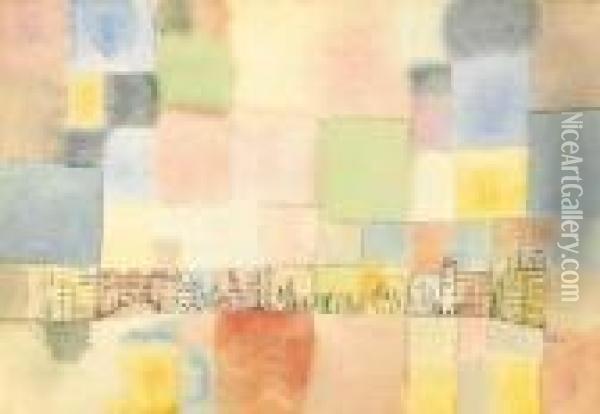 Neuer Stadtteil In M Oil Painting - Paul Klee