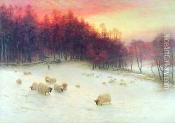 When the West with Evening Glows Oil Painting - Joseph Farquharson