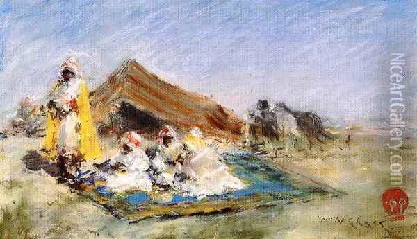 Arab Encampment Oil Painting - William Merritt Chase