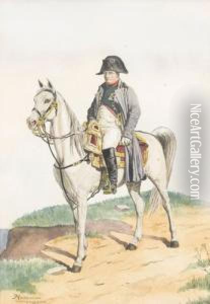 Napoleon Zu Pferd Oil Painting - Wilhelm Stuckelberger
