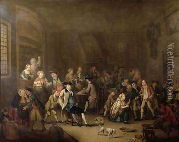 The Press Gang c.1760s Oil Painting - John Collet